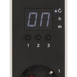Brennenstuhl Ecolor Steckdosenleiste 3-fach mit Countdown Timer, 1x USB A, 1x USB C, weiß/schwarz, 1,5m H05VV-F 3G1,5 Nr. 1153230026