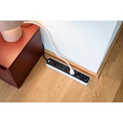 Brennenstuhl Ecolor Steckdosenleiste 3-fach mit Countdown Timer, 1x USB A, 1x USB C, weiß/schwarz, 1,5m H05VV-F 3G1,5 Nr. 1153230026