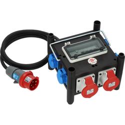 Brennenstuhl Kompakter Gummi-Stromverteiler BSV 3 FI Typ B IP44 2m H07RN-F 5G2.5 - 2xCEE16A, 5x230V Nr. 1153690209