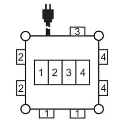 Brennenstuhl Kompakter Gummi-Stromverteiler BSV 3 FI Typ B IP44 2m H07RN-F 5G2.5 - 2xCEE16A, 5x230V Nr. 1153690209