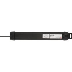 Brennenstuhl Premium-Line Steckdosenleiste 6-fach mit USB C PD 30W und USB A 18W schwarz 3m H05VV-F 3G1,5 Nr. 1951160608