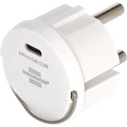 Brennenstuhl USB C Steckdosenadapter 2,4A weiß Nr. 1508110010