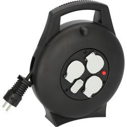 Brennenstuhl Vario Line Kabelbox VL2-X 3-fach mit USB-Ladefunktion schwarz 10m H05VV-F 3G1,5 Nr. 1093900600