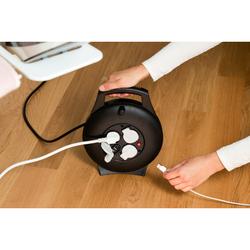 Brennenstuhl Vario Line Kabelbox VL2-X 3-fach mit USB-Ladefunktion schwarz 10m H05VV-F 3G1,5 Nr. 1093900600
