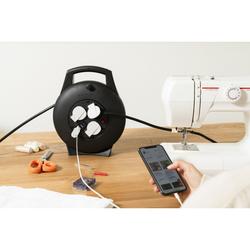 Brennenstuhl Vario Line Kabelbox VL2-X 3-fach mit USB-Ladefunktion schwarz 10m H05VV-F 3G1,5 Nr. 1093900600