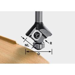 Festool Abrundfräser-Wendeplatten S8 HW R1,5 D28 KL12,7 MFK Nr. 499810
