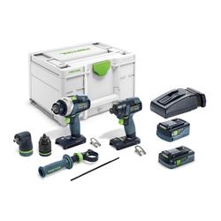 Festool Schrauber- und Bohrer-Set TID 18 5,0/4,0-Set TPC 18/4 Nr. 577654
