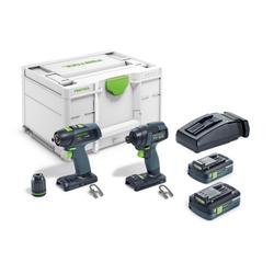 Festool Schrauber- und Bohrer-Set TID 18 HPC 4,0 I-Set T18 Nr. 577244