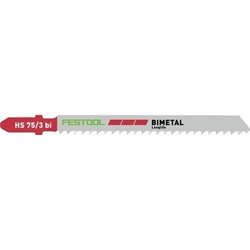 Festool Stichsägeblatt HS 75/3 BI/5 PLASTICS SOLID MATERIAL (Pack a 5 Stück) Nr. 204336