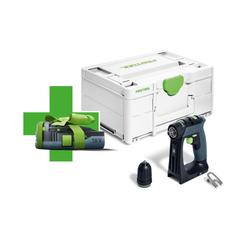 Festool Akku-Bohrschrauber CXS 18-Basic-3,0, inkl. Akkupack BP 18 Li 3,0 C, FastFix Schnellspannbohrfutter 10mm, Gürtelclip, Systainer SYS3 M 187 Nr. 578063