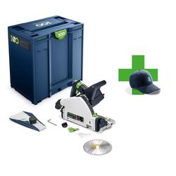 Festool Akku-Tauchsäge TSC 55 KEB-Basic 100Y Limited Edition, inkl. Kreissägeblatt, Splitterschutz, Sichtfenster, Staubfangbeutel, Innensechskantschlüssel SW 5, 100 Jahre Cap GC-FT4 100Y, 100 Jahre Systainer SYS3 M 437 Nr. 578223