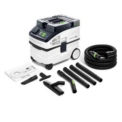 Festool Absaugmobil CLEANTEC CT 15-Set, inkl. Hauptfilter, Saugschlauch Ø 27/32x3,5m-RAS/CT, SELFCLEAN Filtersack SC-FIS-CT, Fugendüse D 36 FD-150, Polsterdüse D 36 PD, Handrohr gebogen D 36 HR-K AS, Verlängerungsrohre D 36 VR-K AS, Bodendüse D 36 BD 300 Nr. 578450