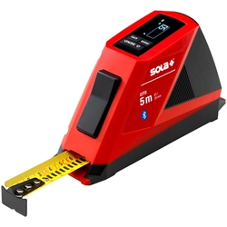 Sola digitales Rollbandmaß CITO 5 m, inkl. USB-C Ladekabel und Gürteltasche Nr. 71510101