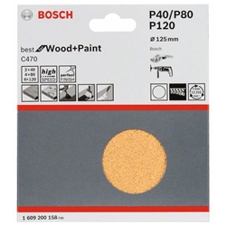 Bosch 10-tlg. Schleifblatt-Set C470, Ø: 125mm Nr. 1609200158