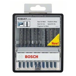 Bosch 10-tlg. Stichsägeblatt-Set Metal, Robust Line, T-Schaft Nr. 2607010541