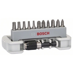 Bosch 11-tlg. Schrauberbit-Set inklusive Bithalter, PH, PZ, T, 25mm Nr. 2608522129