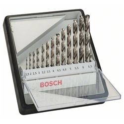Bosch 13-tlg. Metallbohrer-Set, Robust Line, HSS-G, 135°, 1,5-6,5mm Nr. 2607010538