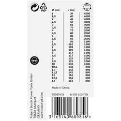 Bosch 25-tlg. HSS-G ProBox-Set, 135°, 1-13mm, für Bohrmaschinen/Schrauber Nr. 2608587017