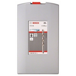 Bosch 25-tlg. HSS-G ProBox-Set, 135°, 1-13mm, für Bohrmaschinen/Schrauber Nr. 2608587017