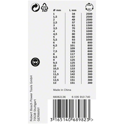 Bosch 25-tlg. ProBox-Set HSS-Co, DIN 338, 1-13mm, für Bohrmaschinen/Schrauber Nr. 2608587018