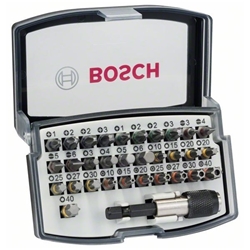 Bosch 32-tlg. Schrauberbit-Set, PH, PZ, H, T, für Bohrmaschinen/Schrauber Nr. 2607017319