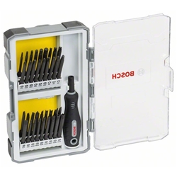 Bosch 37-tlg. Set mit Schrauberbits und Griff, PH, PZ, SL, TH, TQ, H, TW, SP, R und Bith Nr. 2607017320