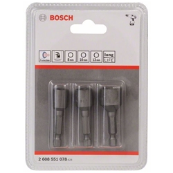 Bosch 3-tlg. Steckschlüsselpack, 8/10/13mm Nr. 2608551078