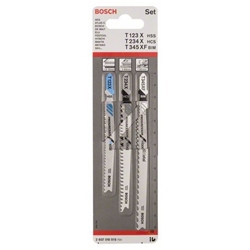 Bosch 3-tlg. Stichsägeblatt-Set, T-Schaft, Progressor for Wood and Metal Nr. 2607010515