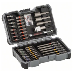 Bosch 43-tlg.-Set, Extra Hard Mixed, PH, PZ, T, SL, H, für Bohrmaschinen/Schrauber Nr. 2607017164