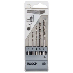 Bosch 5-tlg. Holzbohrer-Set mit Sechskantschaft, 2-6mm Nr. 2608595525