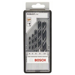 Bosch 5-tlg. Holzspiralbohrer-Set, Robust Line, 4-10mm Nr. 2607010527