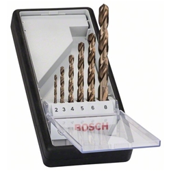 Bosch 6-tlg. Metallbohrer-Set, Robust Line, HSS-Co, 2-8mm Nr. 2607019924