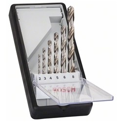 Bosch 6-tlg. Metallbohrer-Set, Robust Line, HSS-G, 135°, 2-8mm Nr. 2607010529