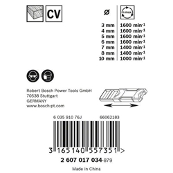 Bosch 7-tlg. Holzbohrer-Set, 3-10mm Nr. 2607017034