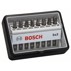Bosch 8-tlg. Schrauberbit-Set, Robust Line, Sx PH/PZ, Extra Hard-Ausführung Nr. 2607002558