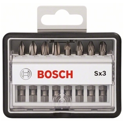 Bosch 8-tlg. Schrauberbit-Set, Robust Line, Sx PH/PZ, Extra Hard-Ausführung Nr. 2607002558