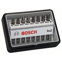 Bosch 8-tlg. Schrauberbit-Set, Robust Line, Sx PZ, Extra Hard-Ausführung Nr. 2607002557