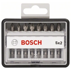 Bosch 8-tlg. Schrauberbit-Set, Robust Line, Sx PZ, Extra Hard-Ausführung Nr. 2607002557