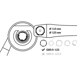 Bosch Absaughaube mit Bürstenkranz, 115/125mm Nr. 2605510224