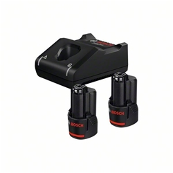 Bosch Akku Starter-Set: 2 x GBA 12V 2.0Ah und Schnellladegerät GAL 12V-40 Nr. 1600A019R8