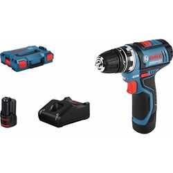 Bosch Akku-Bohrschrauber GSR 12V-15 FC, mit 2 x 2.0Ah Akku, L-BOXX , 1 Aufsatz Nr. 06019F6001