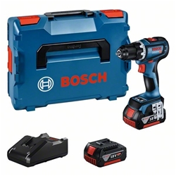 Bosch Akku-Bohrschrauber GSR 18V-90 C, 2 x Akku GBA 18V 5.0Ah, Ladegerät und L-BOXX Nr. 06019K6006