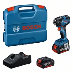 Bosch Akku-Drehschlagschrauber GDR B861718V-200 mit 2 x Akku GBA 18V 4.0Ah in L-Case Nr. 06019J2107