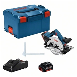 Bosch Akku-Kreissäge GKS 18V-57 G, mit 2 x 4.0Ah Li-Ion Akku, L-BOXX Nr. 06016A2106