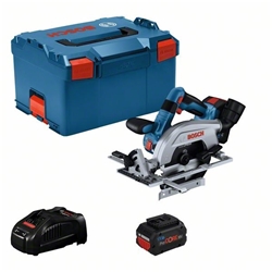 Bosch Akku-Kreissäge GKS 18V-57-2 L, 2 x Akku ProCORE18V 5.5Ah, Ladegerät, L-BOXX Nr. 06016C1102
