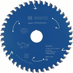 Bosch Akku-Kreissägeblatt EXPERT for Aluminium, 120x1,8/1,2x20, 42 Zähne Nr. 2608644534