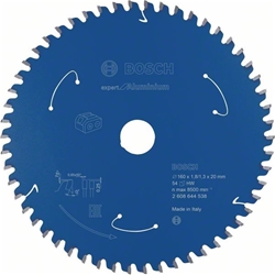 Bosch Akku-Kreissägeblatt EXPERT for Aluminium, 160x1,8/1,3x20, 54 Zähne Nr. 2608644538
