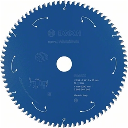 Bosch Akku-Kreissägeblatt EXPERT for Aluminium, 254x2,4/1,8x30, 78 Zähne Nr. 2608644546