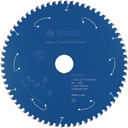 Bosch Akku-Kreissägeblatt EXPERT for Laminated Panel, 210x2,1/1,4x30, 66 Zähne Nr. 2608644551