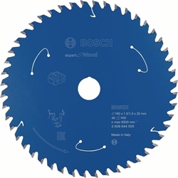 Bosch Akku-Kreissägeblatt EXPERT for Wood, 160x1,5/1x20, 48 Zähne Nr. 2608644505